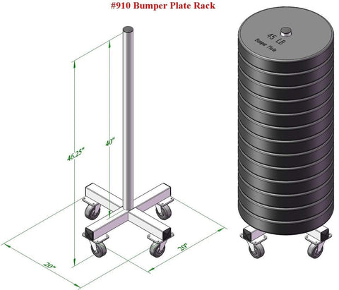 Image of PB 910 Olympic Bumper Plate Stacker