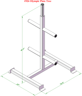 PB 926 Olympic Bumper Plate Tree