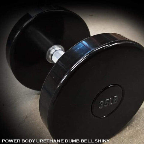 Image of PB PU4 Pro CPU Urethane Dumbbells Shiny Complete Set (5lb to 100lb in 5lb increments)