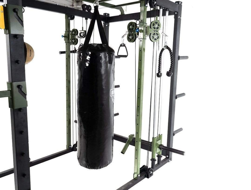 T103 Crossfit and Boxing Cage with Functional Trainer and Power Rack C ...