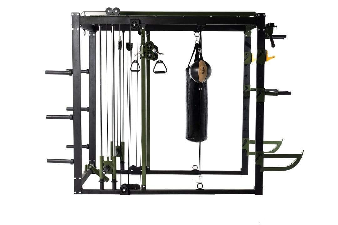 T103 Crossfit and Boxing Cage with Functional Trainer and Power Rack Combo