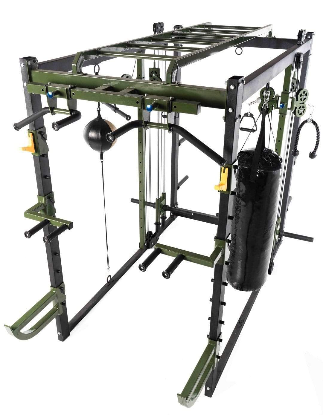T103 Crossfit and Boxing Cage with Functional Trainer and Power Rack Combo