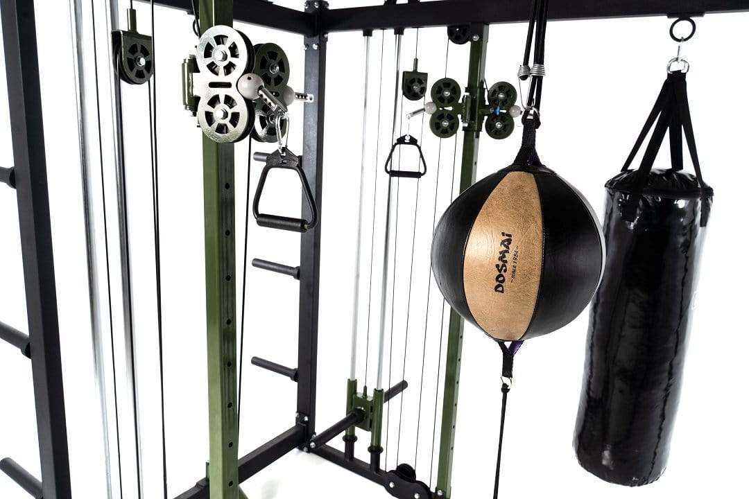 T103 Crossfit and Boxing Cage with Functional Trainer and Power Rack Combo