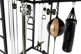T103 Crossfit and Boxing Cage with Functional Trainer and Power Rack Combo