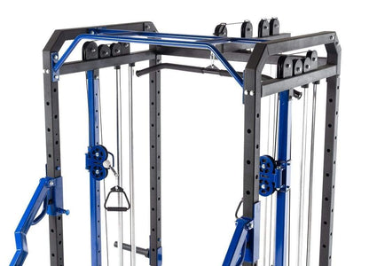 T105 Power Rack with Lever Arms and Plate Loaded Functional Trainer with High Lat Low Row Combo