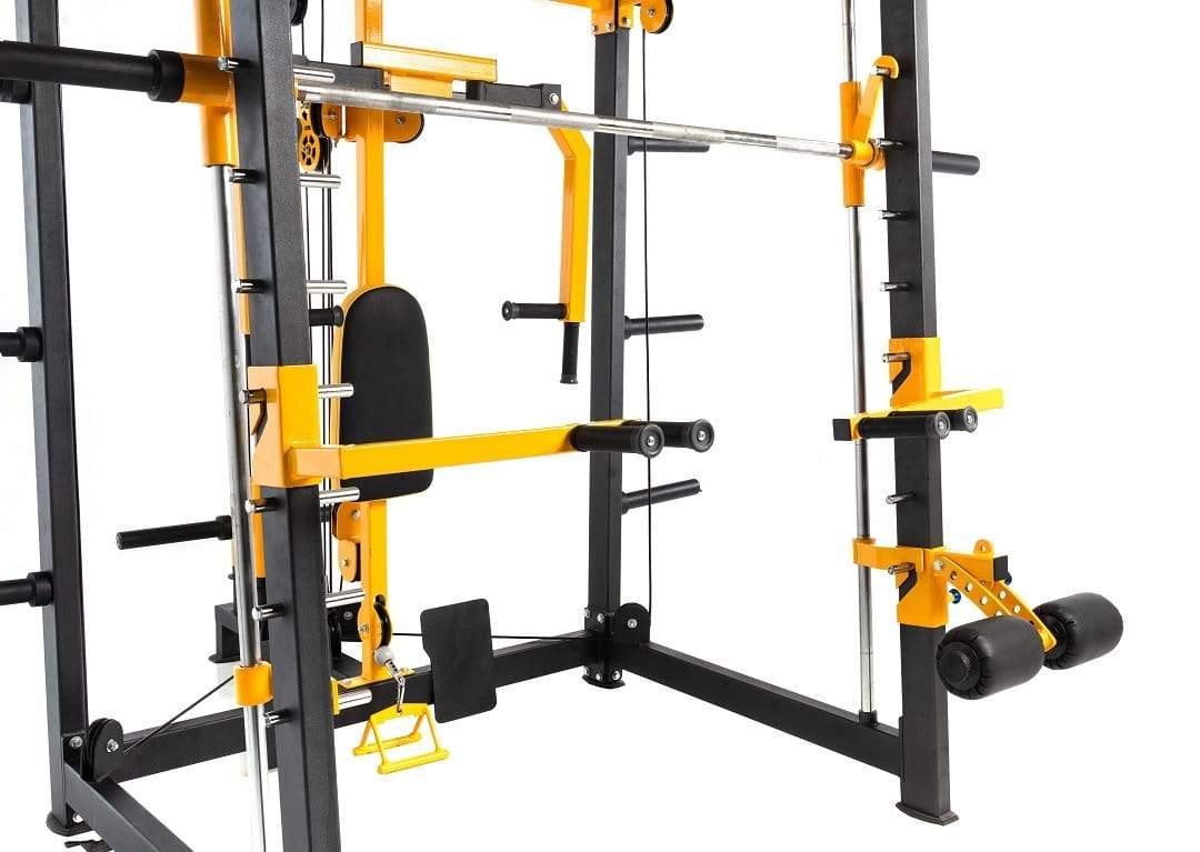T108 Smith Machine and Upper Cross Cable system with Built-in Peck Deck and Low Row Cable