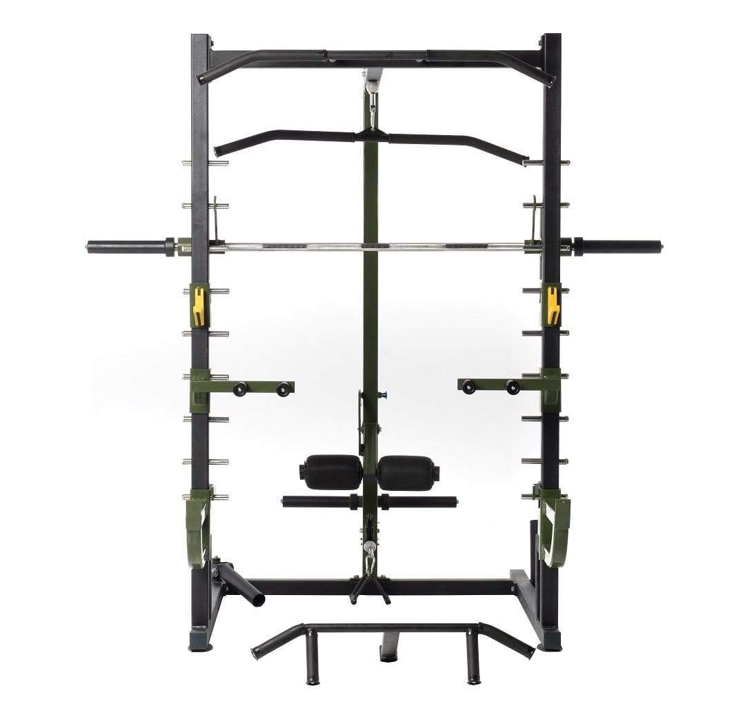 T109 Half Rack Smith Machine and High Lat and Low Row with Dip-Station