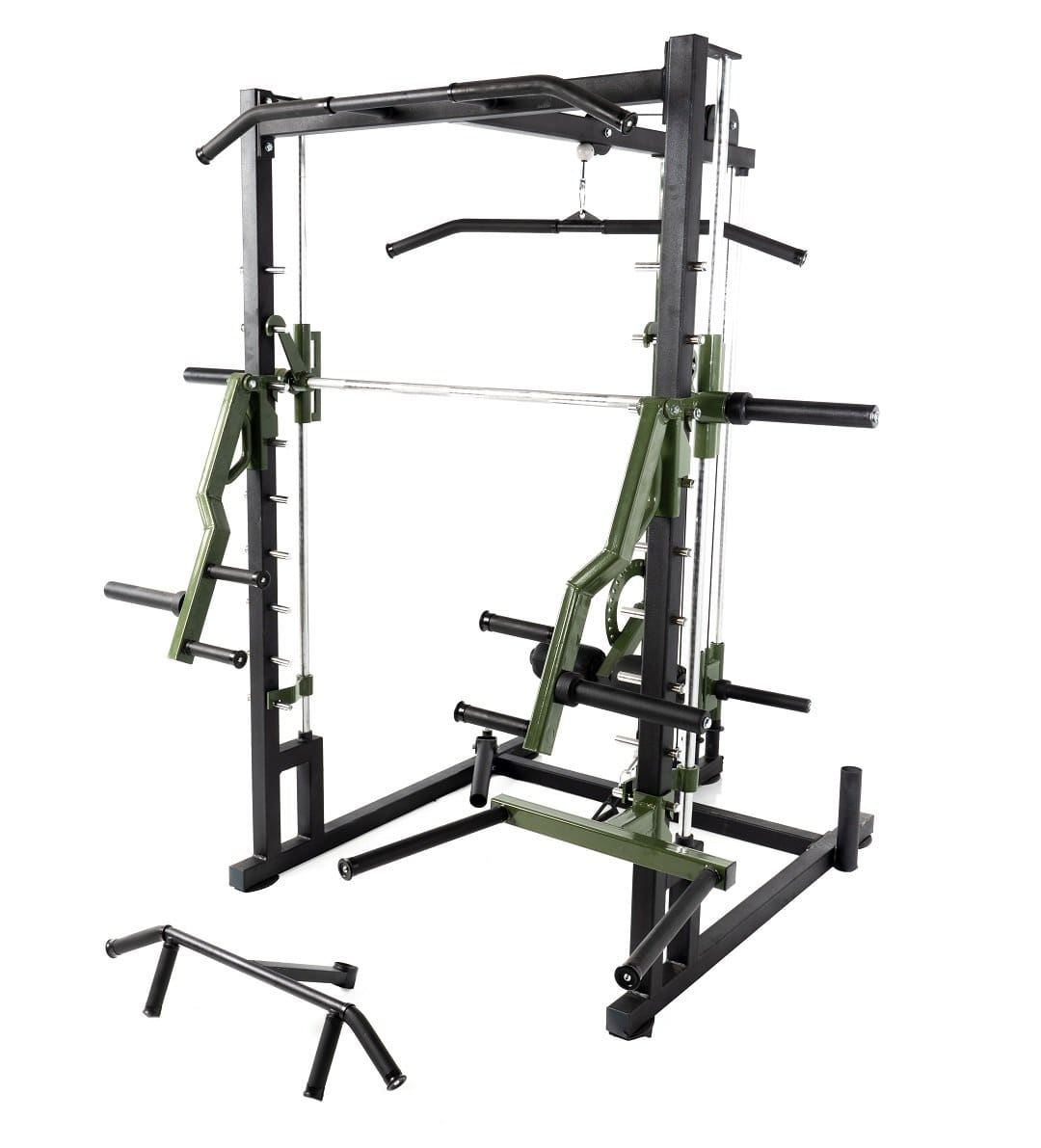 T109 Half Rack Smith Machine and High Lat and Low Row with Dip-Station