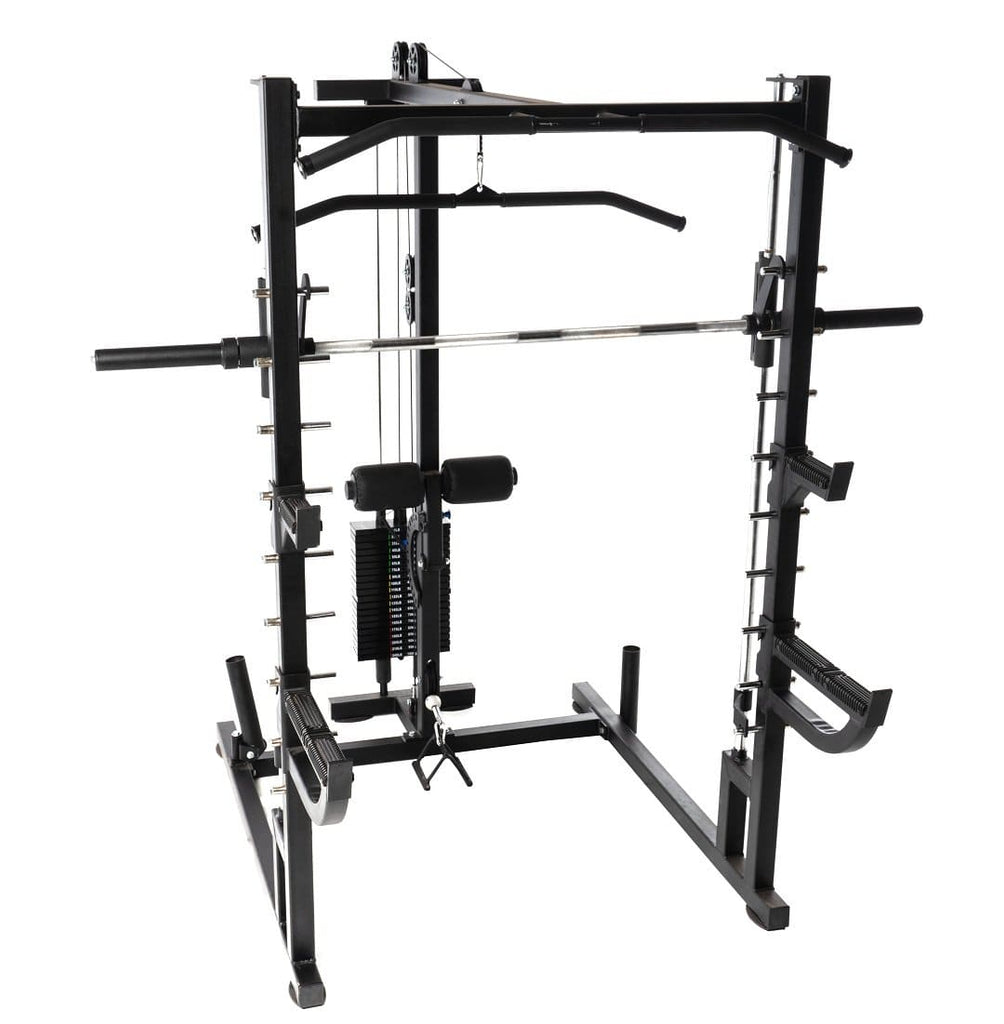 T301 Half Rack with Smith Machine and High/Low Lat Pull – Unofive